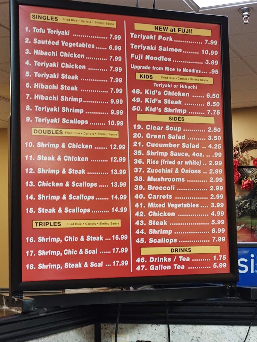 FUJI Boiling Springs Menu - Image 4